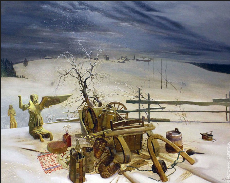 Посещение воспитанниками персональной выставки заслуженного художника России Юрия Воронова «Псевдоморфозы»